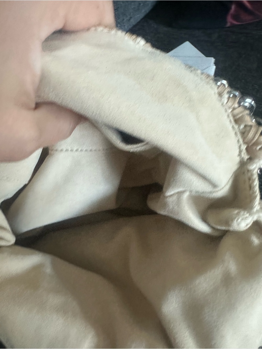 Stella McCartney Falabella Cream Macramé Fringe Crossbody - Picture 7 of 11